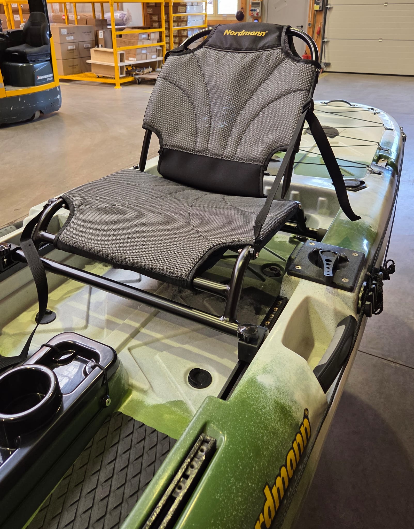 Nordmann® CF13-21 Angelkajak Sit on Top inkl. Zahnstangen-Pedalantrieb | Gebraucht #33