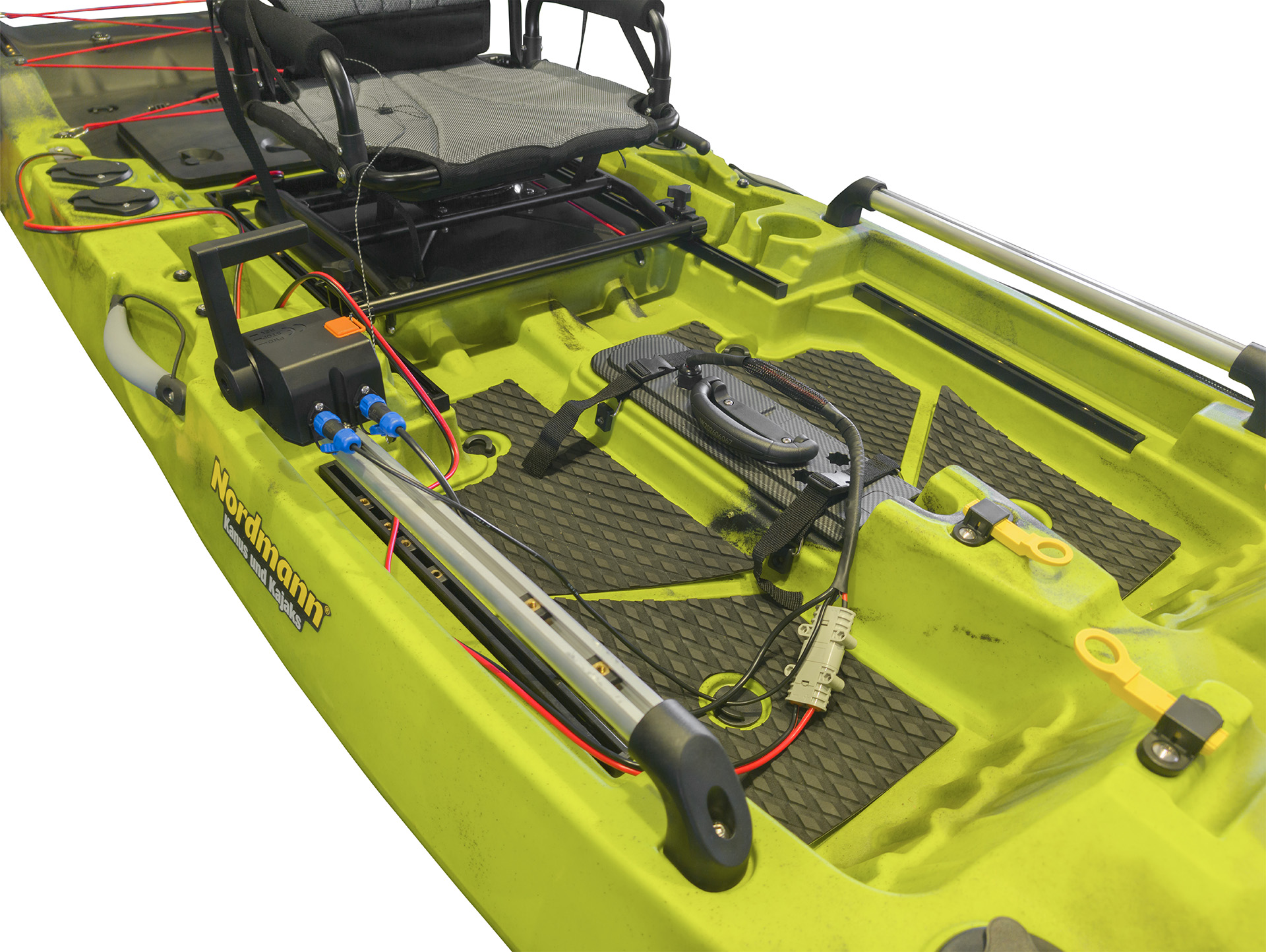 Elektromotor P750B 600 Watt für Nordmann® Angelkajaks inkl. Handsteuerung