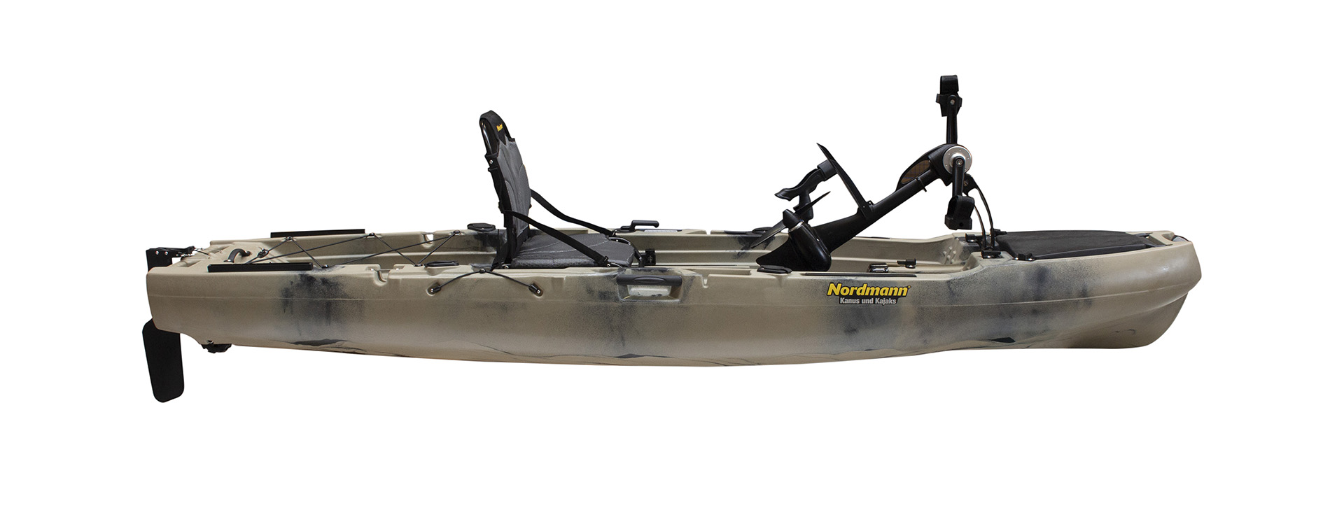 Nordmann® Hunter 10.5 Angelkajak Sit on Top inkl. Zahnstangen-Pedalantrieb