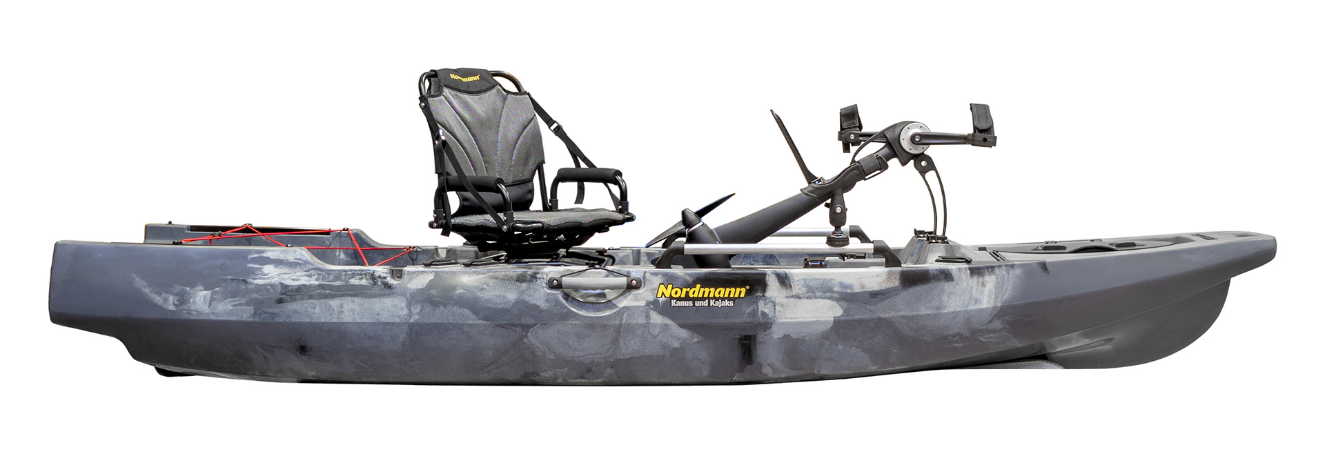 Nordmann® Orca 10.8 Angelkajak Sit on Top inkl. Zahnstangen-Pedalantrieb