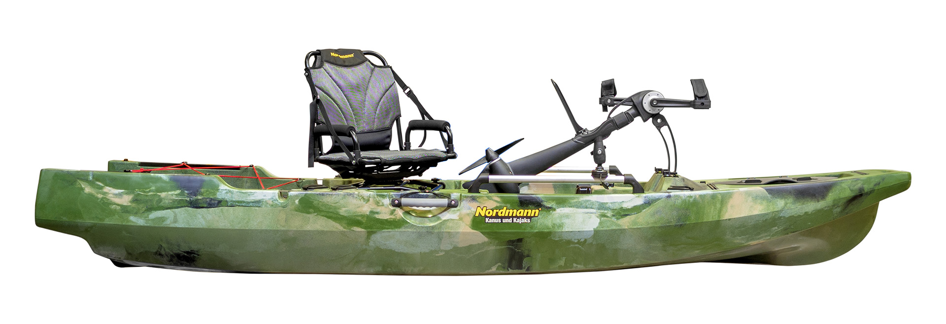 Nordmann® Orca 10.8 Angelkajak Sit on Top inkl. Zahnstangen-Pedalantrieb