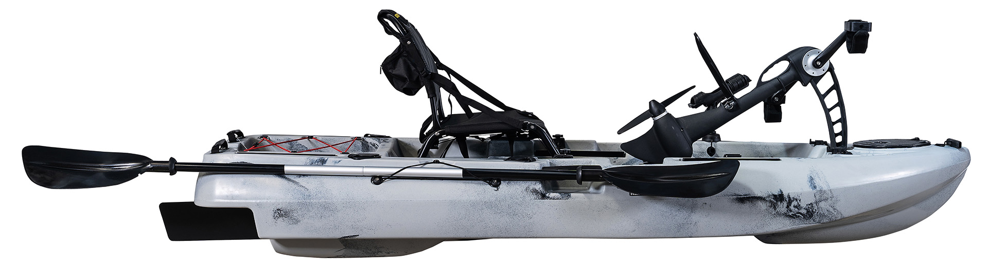 Nordmann® Dingi 250 - 8.2 Angelkajak Sit on Top inkl. Zahnstangen-Pedalantrieb