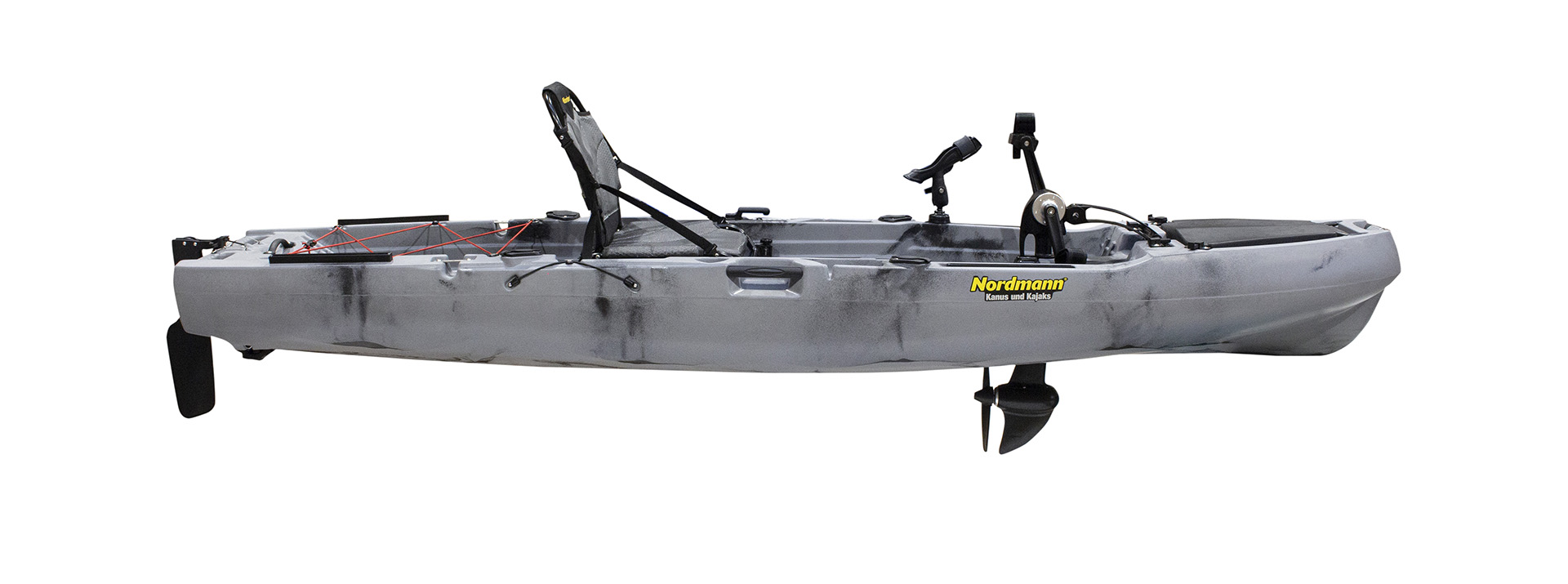 Nordmann® Hunter 10.5 Angelkajak Sit on Top inkl. Zahnstangen-Pedalantrieb
