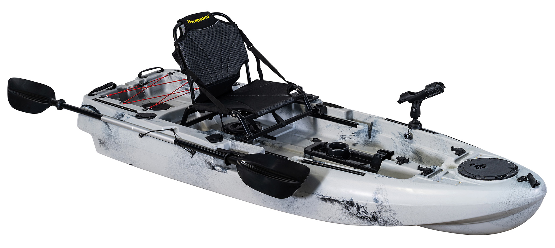 Nordmann® Dingi 250 - 8.2 Angelkajak Sit on Top inkl. Zahnstangen-Pedalantrieb