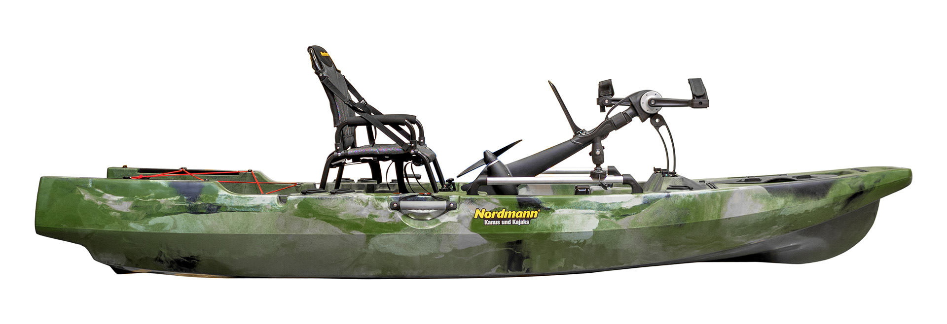 Nordmann® Orca 10.8 Angelkajak Sit on Top inkl. Zahnstangen-Pedalantrieb