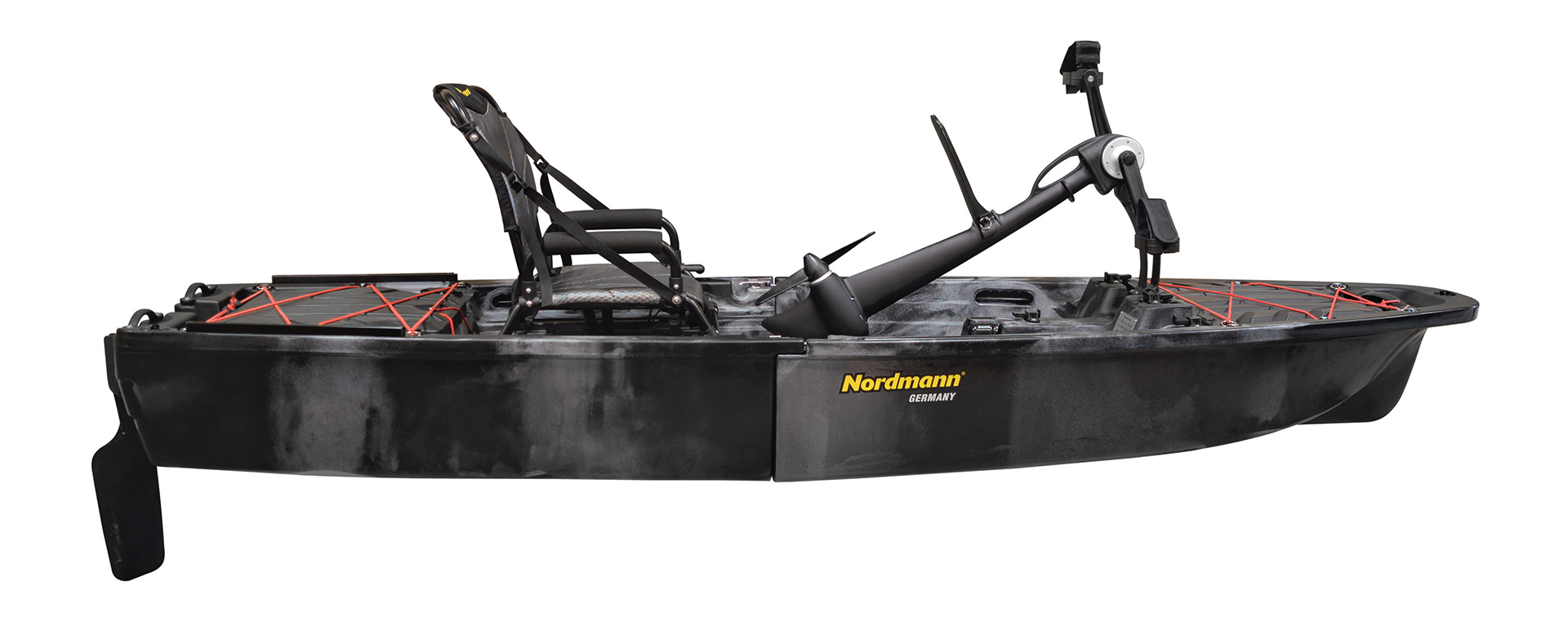 Nordmann® Viper 9.2 teilbares Angelkajak Sit on Top inkl. Zahnstangen-Pedalantrieb