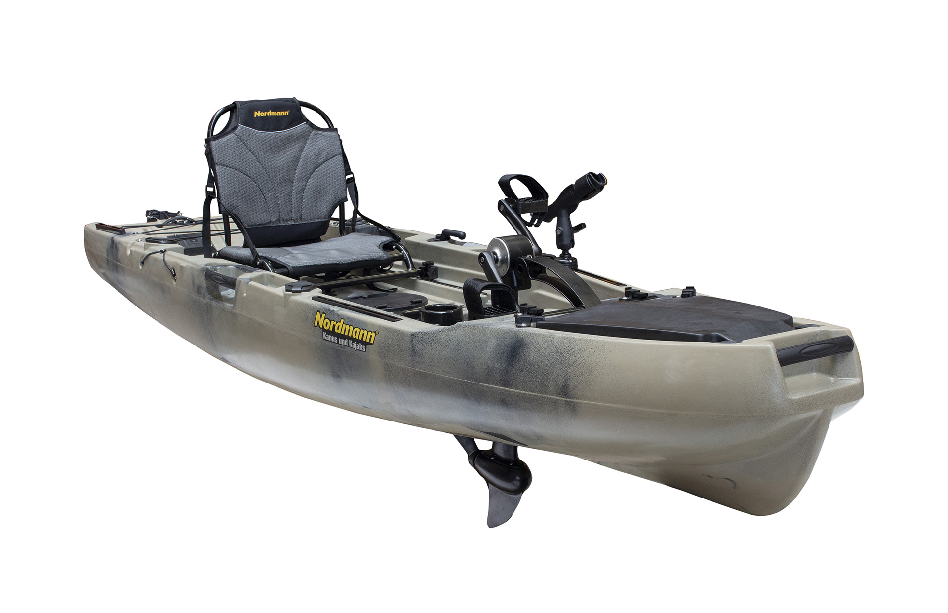 Nordmann® Hunter 10.5 Angelkajak Sit on Top inkl. Zahnstangen-Pedalantrieb