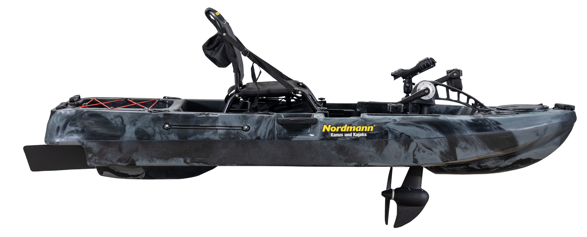 Nordmann® Dingi 250 - 8.2 Angelkajak Sit on Top inkl. Zahnstangen-Pedalantrieb