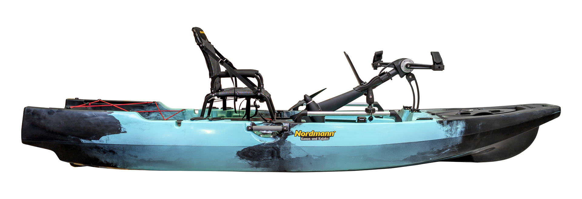 Nordmann® Orca 10.8 Angelkajak Sit on Top inkl. Zahnstangen-Pedalantrieb