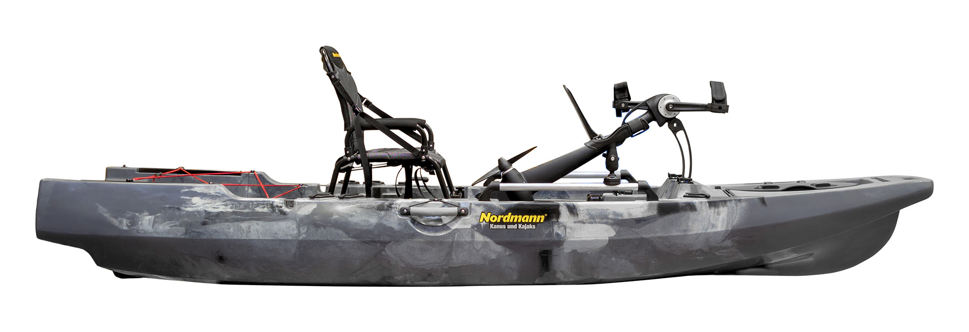 Nordmann® Orca 10.8 Angelkajak Sit on Top inkl. Zahnstangen-Pedalantrieb