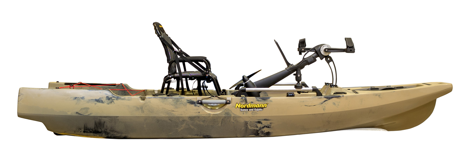 Nordmann® Orca 10.8 Angelkajak Sit on Top inkl. Zahnstangen-Pedalantrieb