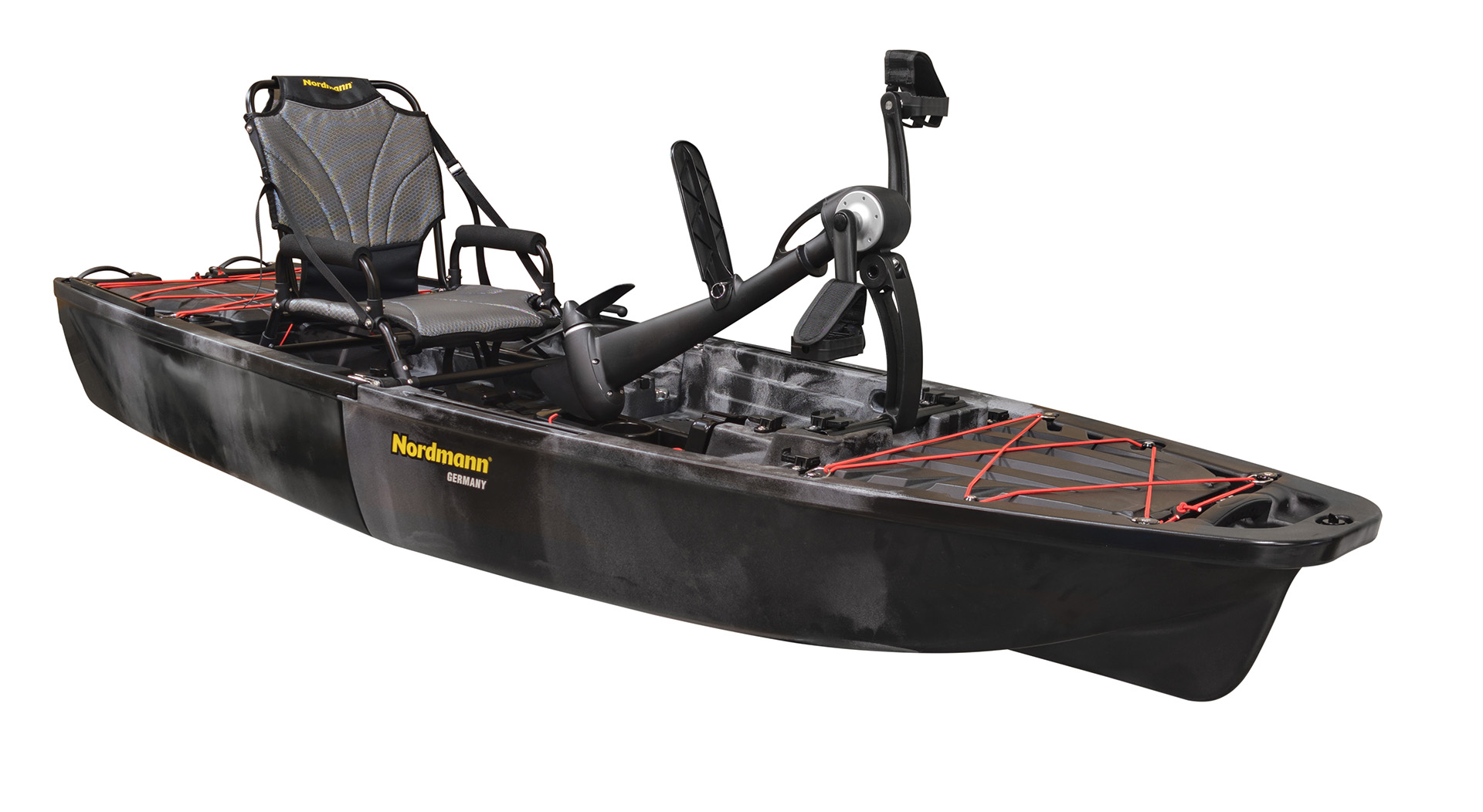 Nordmann® Viper 9.2 teilbares Angelkajak Sit on Top inkl. Zahnstangen-Pedalantrieb