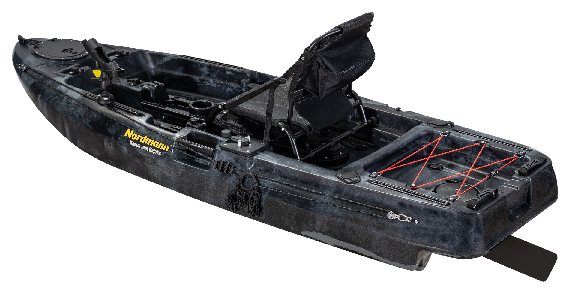 Nordmann® Dingi 250 - 8.2 Angelkajak Sit on Top inkl. Zahnstangen-Pedalantrieb
