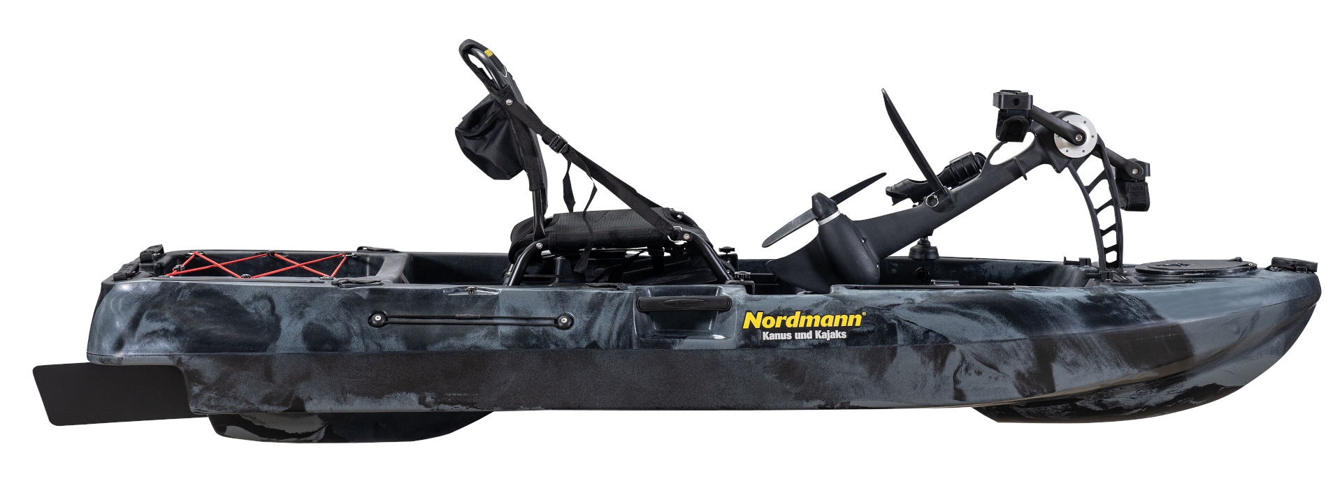 Nordmann® Dingi 250 - 8.2 Angelkajak Sit on Top inkl. Zahnstangen-Pedalantrieb
