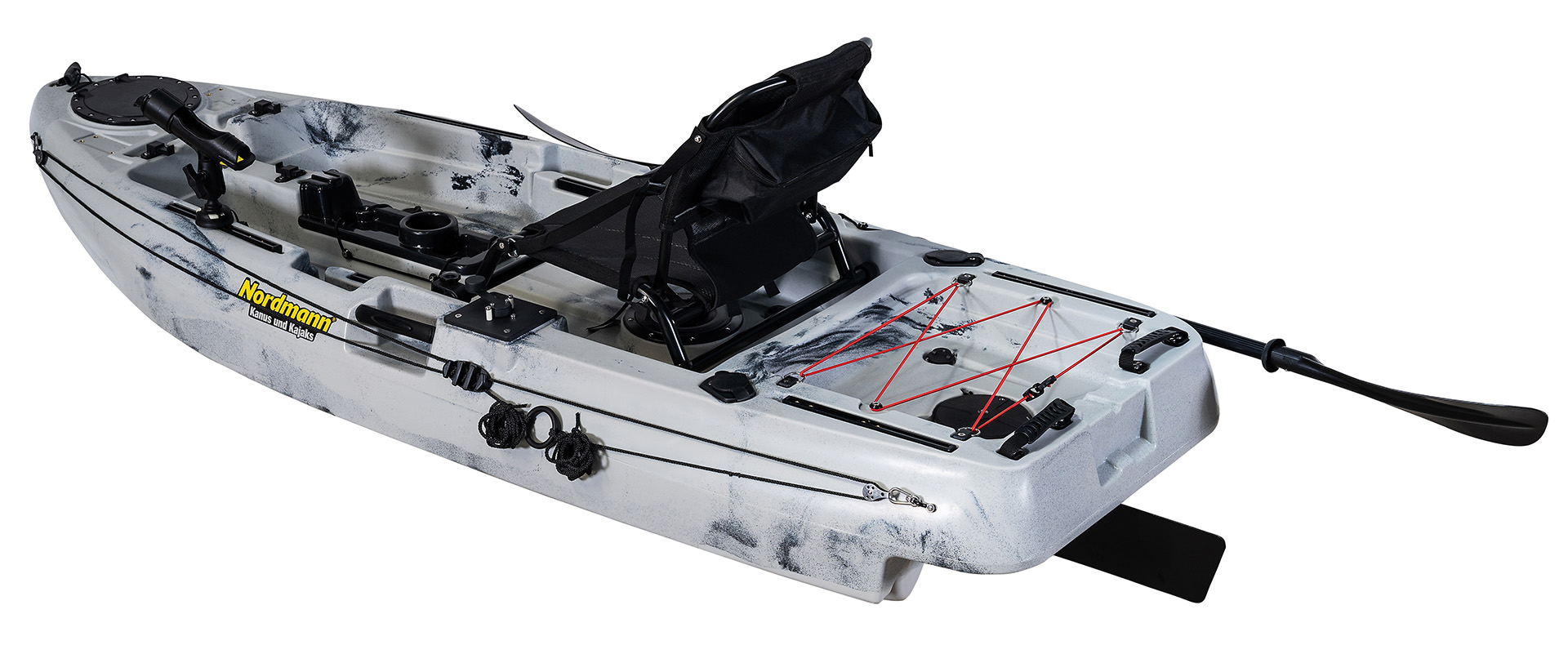 Nordmann® Dingi 250 - 8.2 Angelkajak Sit on Top inkl. Zahnstangen-Pedalantrieb