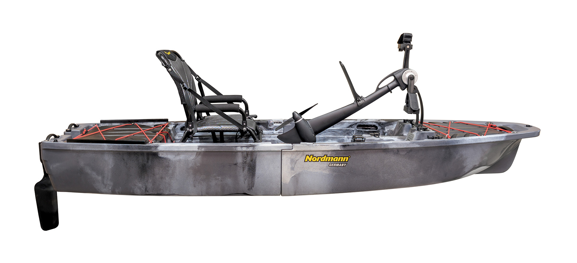 Nordmann® Viper 9.2 teilbares Angelkajak Sit on Top inkl. Zahnstangen-Pedalantrieb