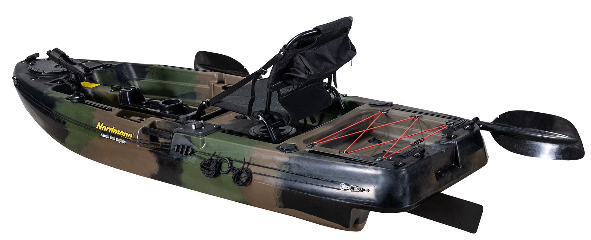 Nordmann® Dingi 250 - 8.2 Angelkajak Sit on Top inkl. Zahnstangen-Pedalantrieb